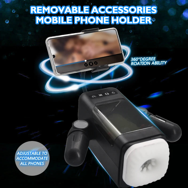 Masturbateur automatique vibrant chauffant pour homme, avec fonction de poussée et de masturbation, pour vrai vagin et fellation