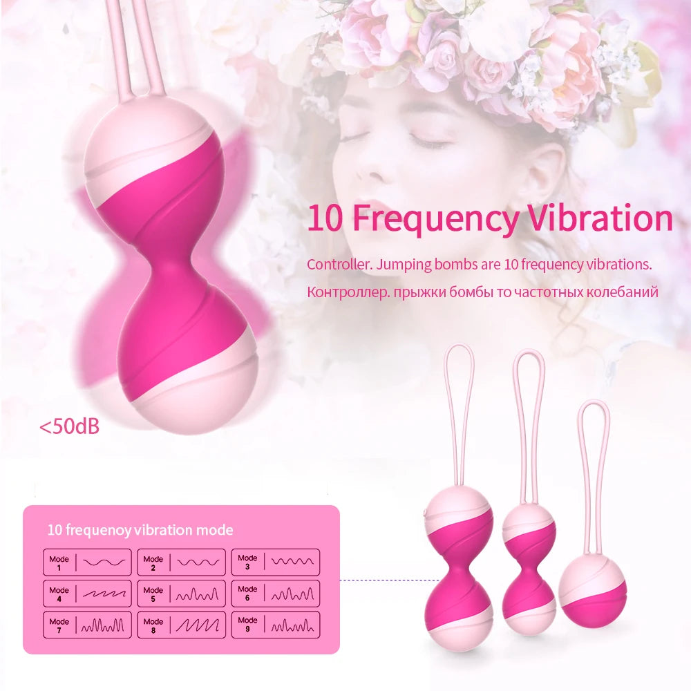 Boules de Kegel vibrantes, œuf vibrant, jouets sexuels pour femmes, télécommande, exercice vaginal serré, Ben Wa Geisha, jouets sexuels pour rétrécir les muscles