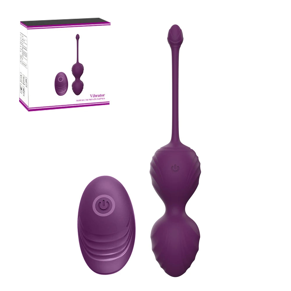 Culotte portable, œufs vibrants, boule vaginale, 10 vitesses, télécommande sans fil, boule de Geisha Kegel, exercice de massage pour resserrer le vagin