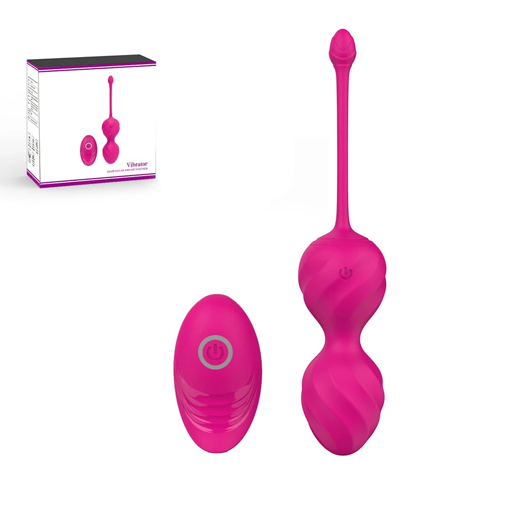Culotte portable, œufs vibrants, boule vaginale, 10 vitesses, télécommande sans fil, boule de Geisha Kegel, exercice de massage pour resserrer le vagin