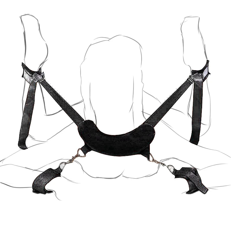 DBSM - Équipement de bondage BDSM, menottes réglables, menottes de cheville, retenue de jambe ouverte, jouets sexuels fétichistes pour femmes, couples, jeux pour adultes, sans vibrateur
