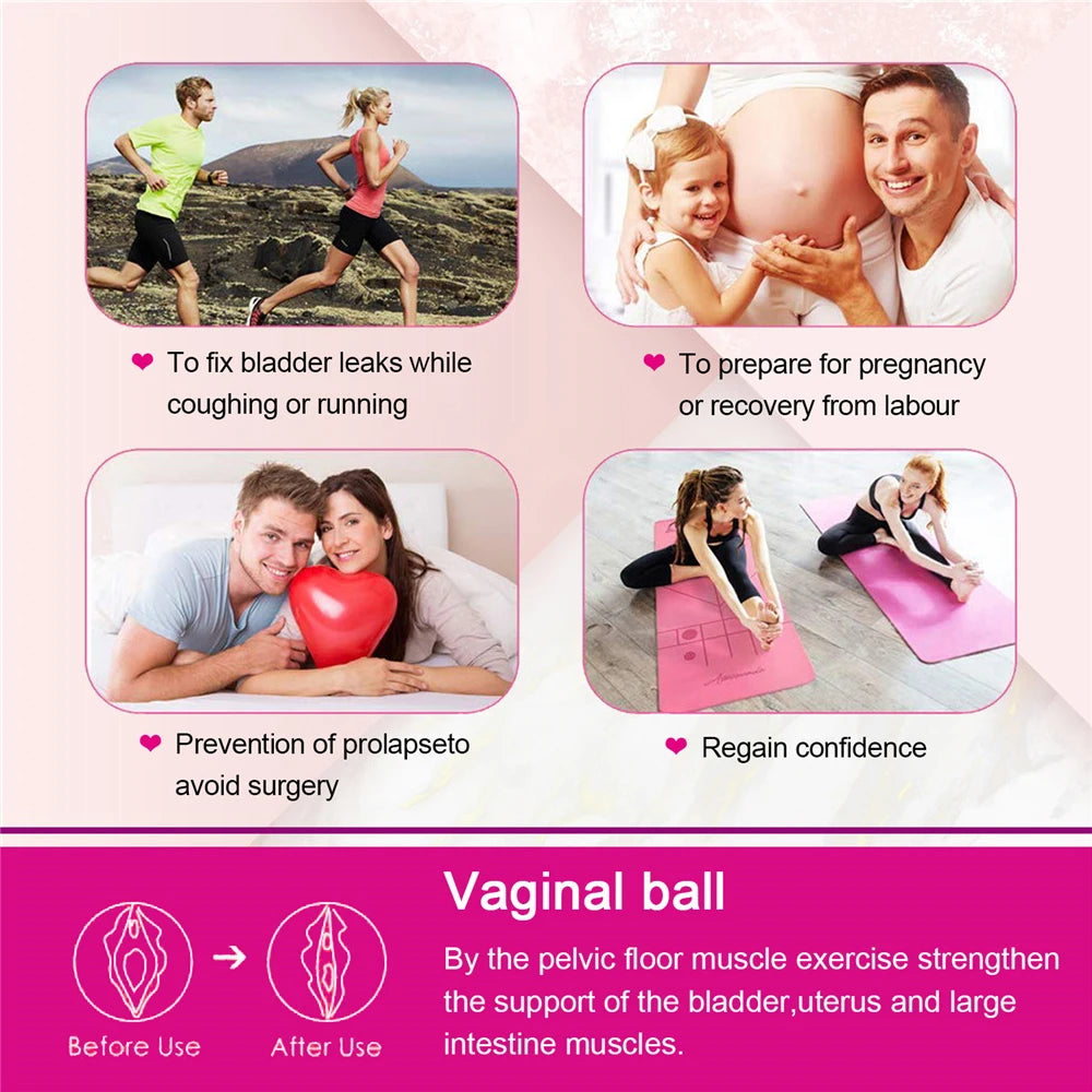Culotte portable, œufs vibrants, boule vaginale, 10 vitesses, télécommande sans fil, boule de Geisha Kegel, exercice de massage pour resserrer le vagin