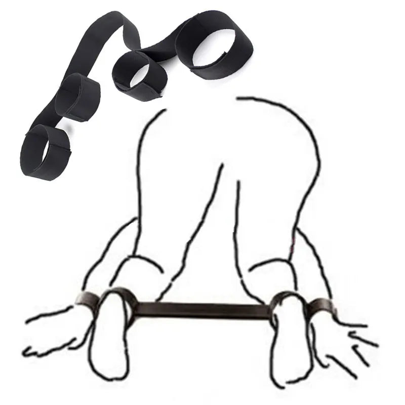 DBSM - pour femmes, menottes, ensemble de bondage BDSM, contraintes, sangles, fournitures de lit, jeux pour adultes, poignets et ceintures