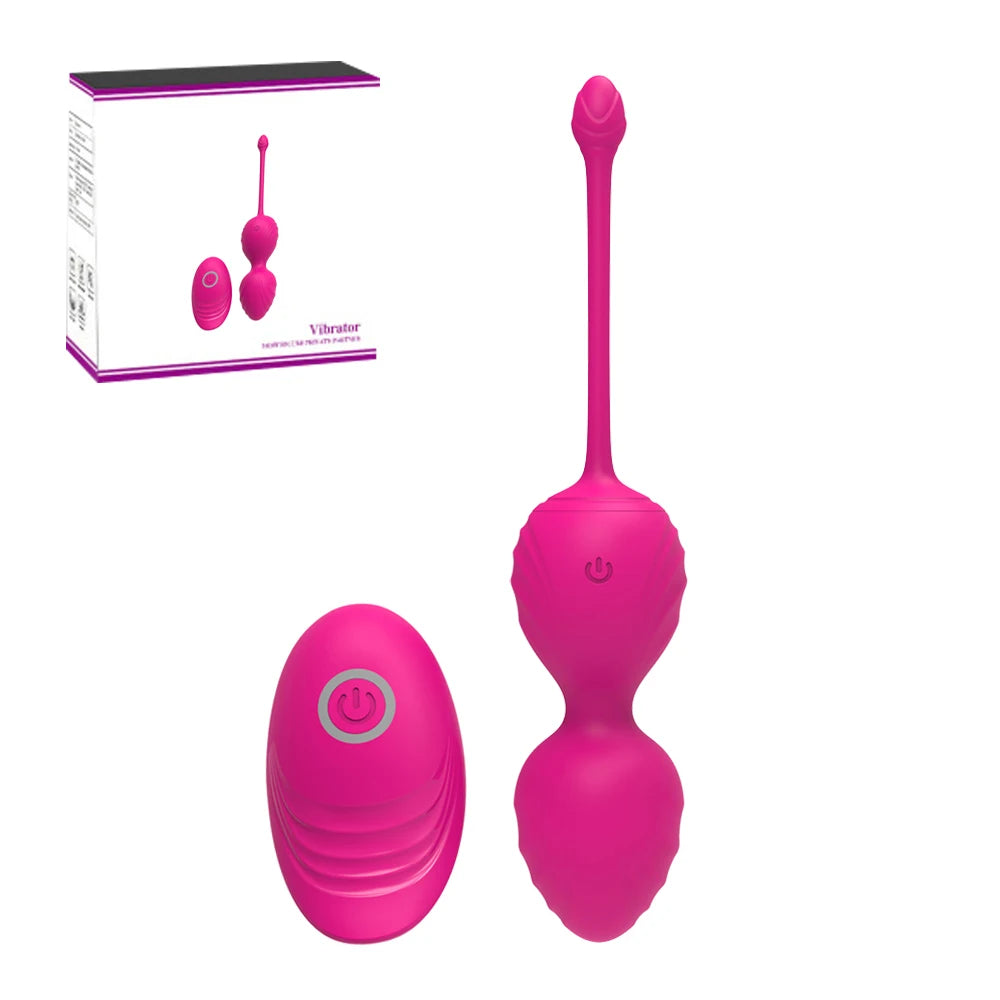Culotte portable, œufs vibrants, boule vaginale, 10 vitesses, télécommande sans fil, boule de Geisha Kegel, exercice de massage pour resserrer le vagin