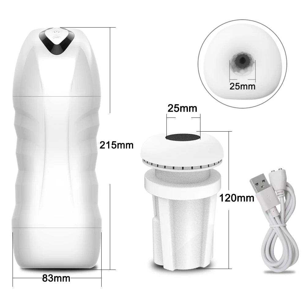 Masturbateur automatique pour homme, sensation gorge profonde, appareil vibrant pour fellation, tasse de masturbation, jouets sexuels, produits pour adultes, fournitures de masturbation
