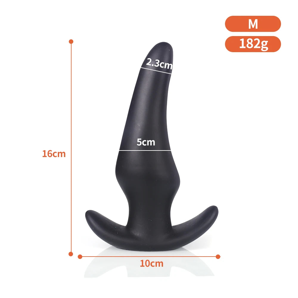 Plug anal souple anti-chute portable, massage de la prostate, silicone liquide, énorme plug anal, entraînement anal, confortable à porter