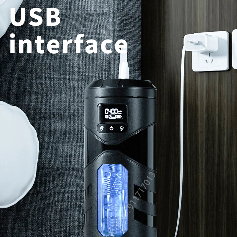 Masturbateur masculin chauffant et automatique, vibration, machine à sucer, tasse de masturbation, jouets sexuels pour adultes, fournitures de masturbation pour hommes
