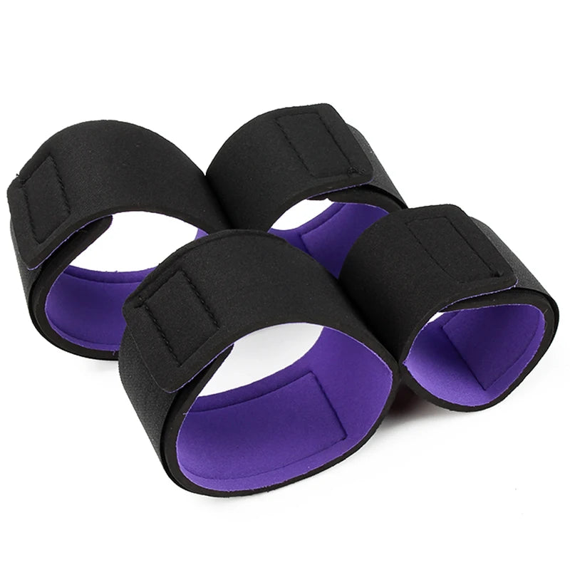 DBSM - pour femmes, menottes, ensemble de bondage BDSM, contraintes, sangles, fournitures de lit, jeux pour adultes, poignets et ceintures
