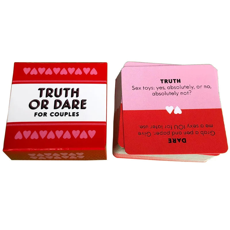 1 jeu de cartes Action ou Vérité pour couples, jeu de société pour couples, jeux occasionnels, jeux de tarot pour adultes (anglais)