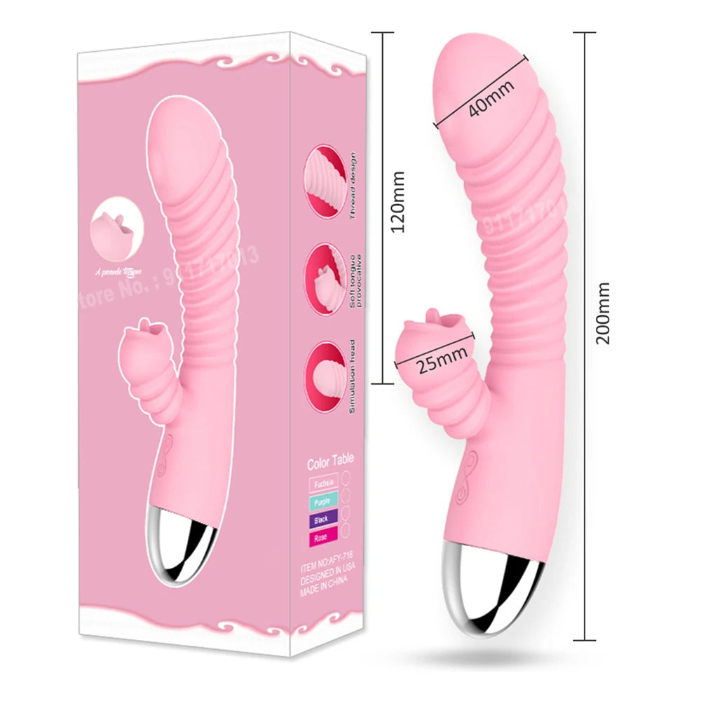 Sextoy - Vibromasseur 2 en 1 pour femme, stimulateur de clitoris, point G, puissant, vibrateur, gode, suceur de clitoris, jouets sexuels pour adultes