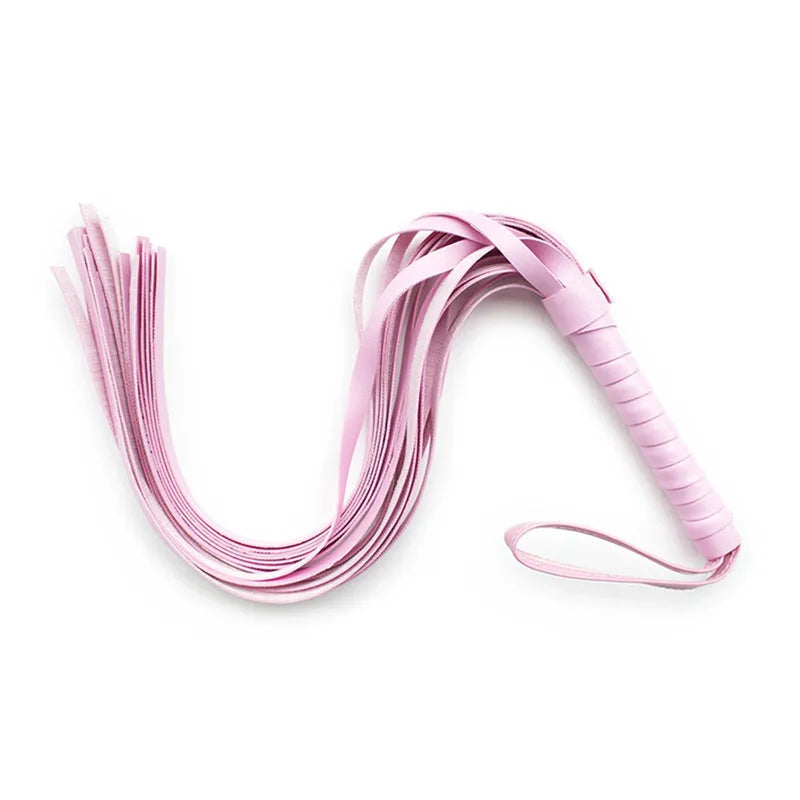 DBSM - Fouet d'esclave érotique en cuir avec pompon, jeux pour adultes, BDSM, bondage, jouets sexuels pour femmes, harnais, fouet, fessée, contraintes de bondage pour couples