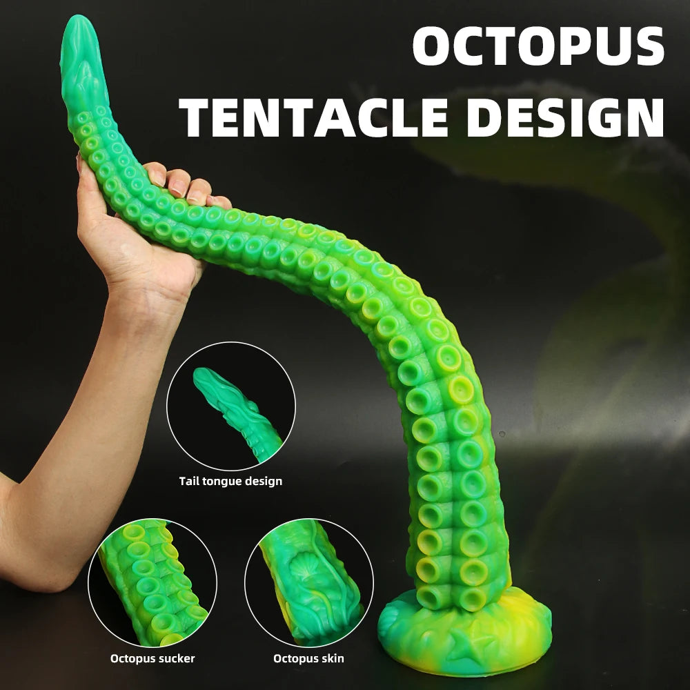 Plug anal long tentacule gode pénis vagin progressif pieuvre plug anal jouet sexuel adulte gode monstre stimulateur anal produit sexuel