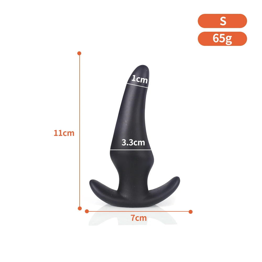 Plug anal souple anti-chute portable, massage de la prostate, silicone liquide, énorme plug anal, entraînement anal, confortable à porter