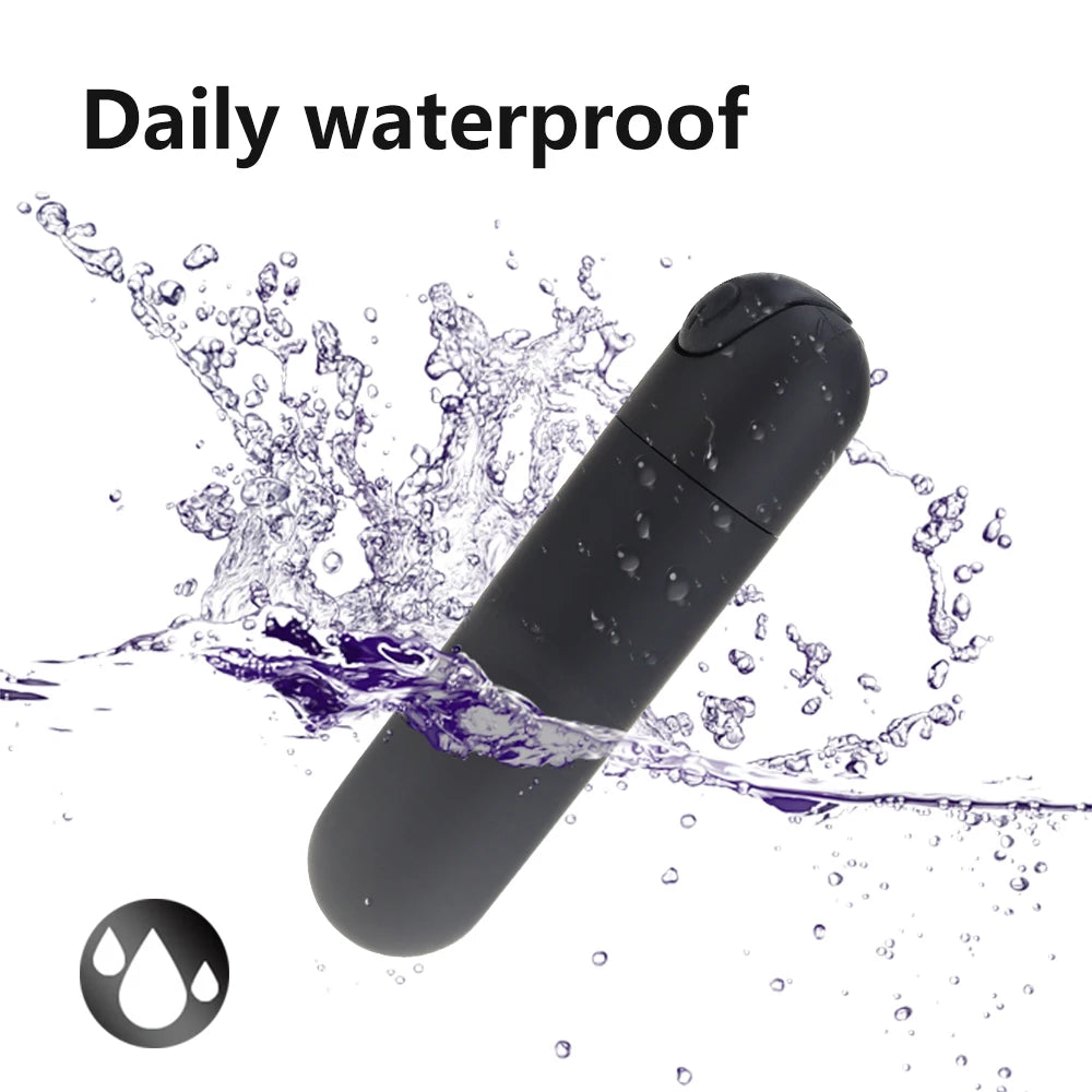 Vibromasseur Bullet Stimulateur de clitoris et de point G Masseur de tétons Vibrant Baguette vibrante Orgasme Vagin Gode 10 vitesses pour voyage