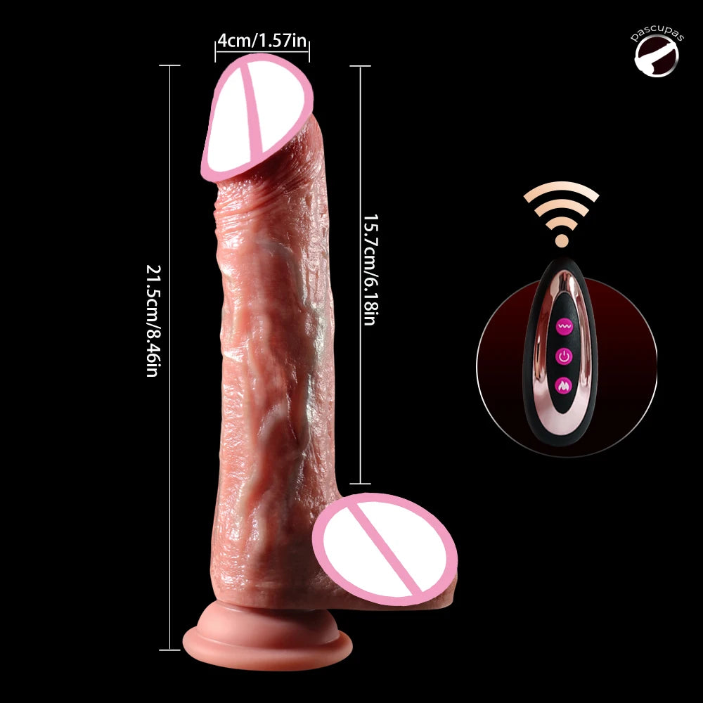 Gode réaliste, vibromasseur, masseur télescopique, télécommande, masturbation, grosse bite, anal, 18 jouets sexuels pour adultes