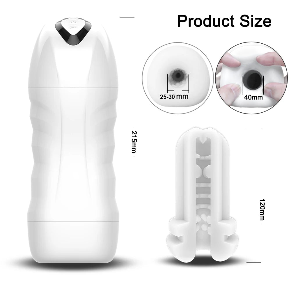 Masturbateur automatique pour homme, sensation gorge profonde, appareil vibrant pour fellation, tasse de masturbation, jouets sexuels, produits pour adultes, fournitures de masturbation