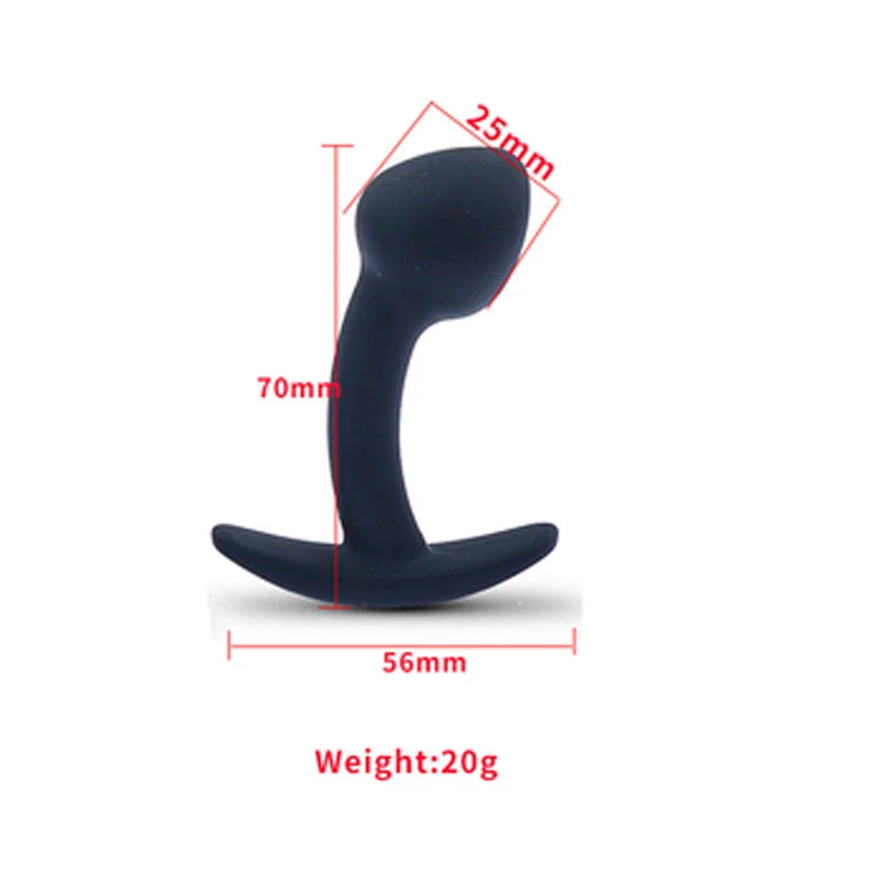 Massage de la prostate, faux pénis, point G, jouet unisexe pour homme et femme, plug anal en silicone, boule de stimulation portable, gode 18+