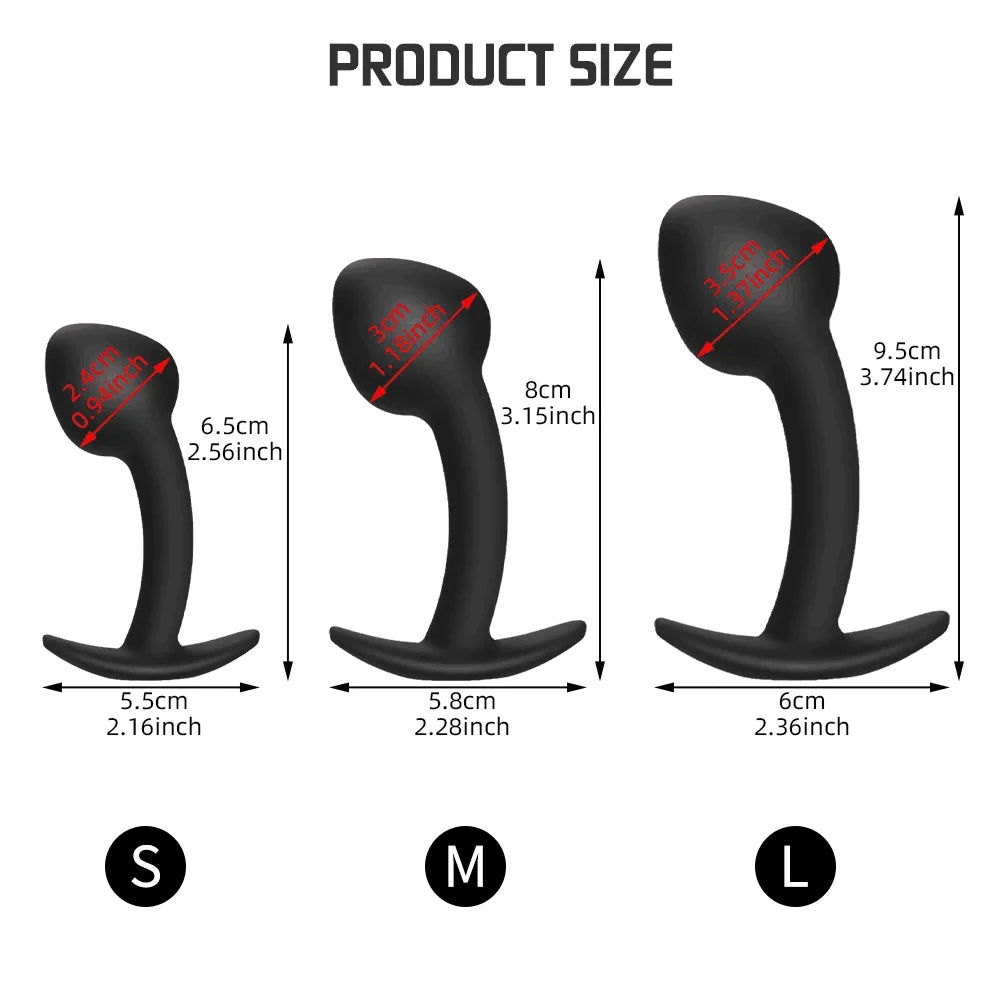 Massage de la prostate, faux pénis, point G, jouet unisexe pour homme et femme, plug anal en silicone, boule de stimulation portable, gode 18+