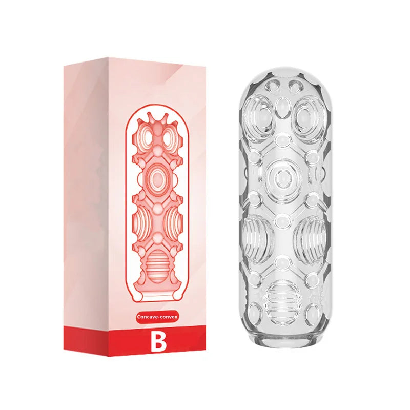 Masturbateur masculin, exercice doux pour pénis, massage, chatte de poche sexy, jouet pour fellation, vagin, produits pour adultes 18+