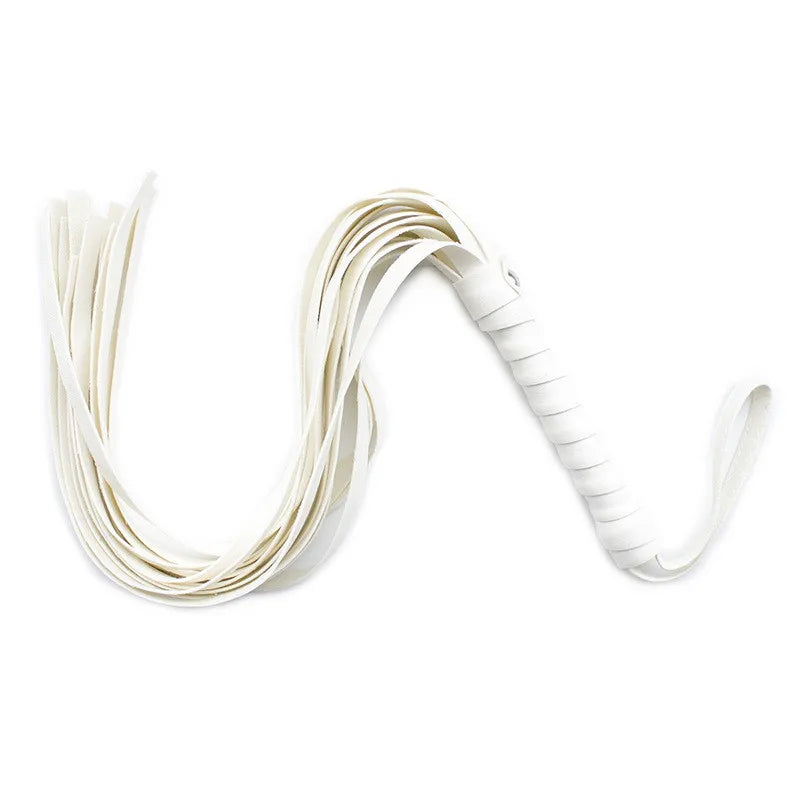 DBSM - Fouet d'esclave érotique en cuir avec pompon, jeux pour adultes, BDSM, bondage, jouets sexuels pour femmes, harnais, fouet, fessée, contraintes de bondage pour couples