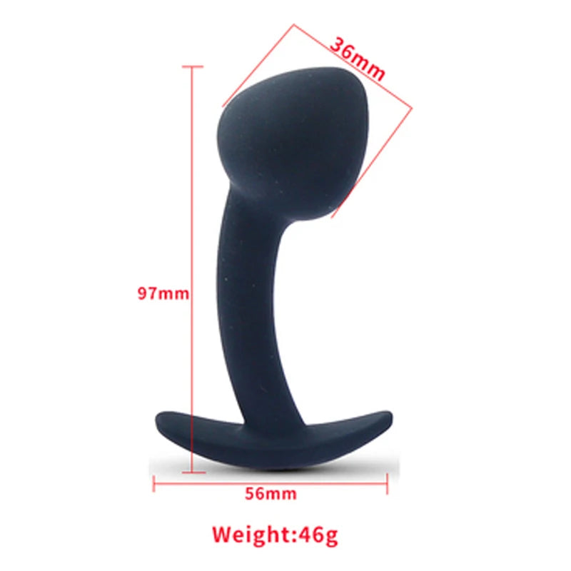 Massage de la prostate, faux pénis, point G, jouet unisexe pour homme et femme, plug anal en silicone, boule de stimulation portable, gode 18+