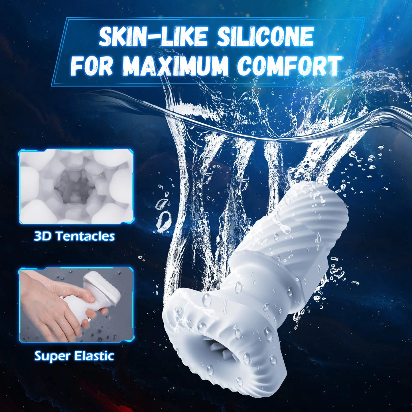 Masturbateur homme Automatique , Machine de Fellation Vibrante, Vagin en Silicone, Tasse de Masturbation, Jouets Sexuels, Produits pour Adultes pour Hommes