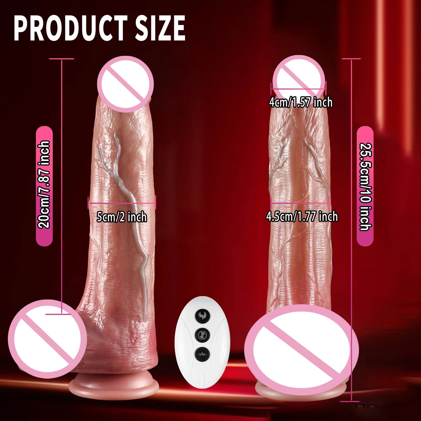Gode réaliste, vibromasseur, masseur télescopique, télécommande, masturbation, grosse bite, anal, 18 jouets sexuels pour adultes