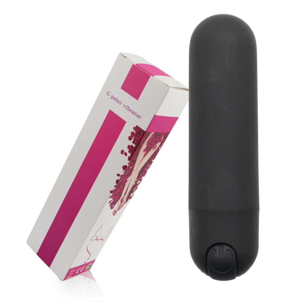 Vibromasseur Bullet Stimulateur de clitoris et de point G Masseur de tétons Vibrant Baguette vibrante Orgasme Vagin Gode 10 vitesses pour voyage