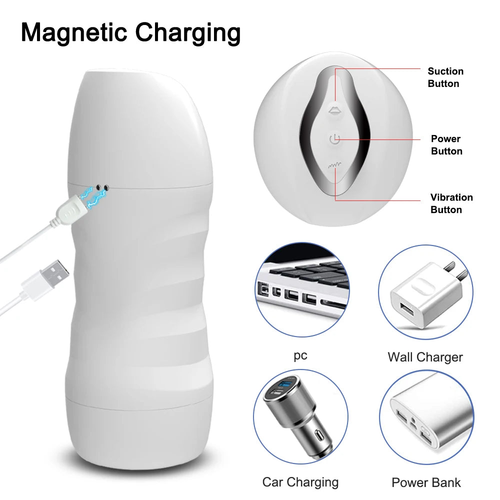 Masturbateur automatique pour homme, sensation gorge profonde, appareil vibrant pour fellation, tasse de masturbation, jouets sexuels, produits pour adultes, fournitures de masturbation
