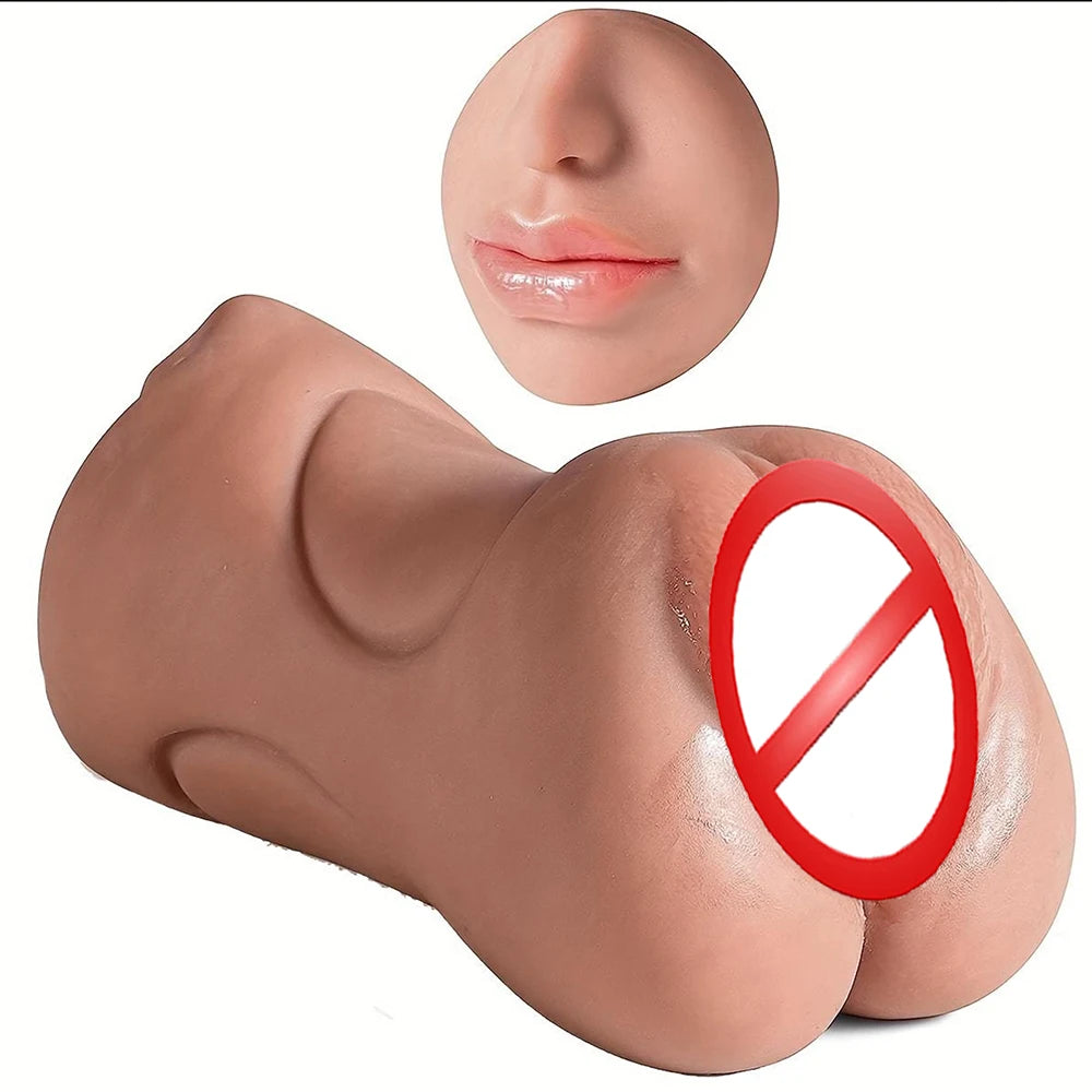 Masturbateur homme 3 en 1, vagin artificiel, réaliste, vaginal, oral, anal, silicone, jouets sexuels pour hommes