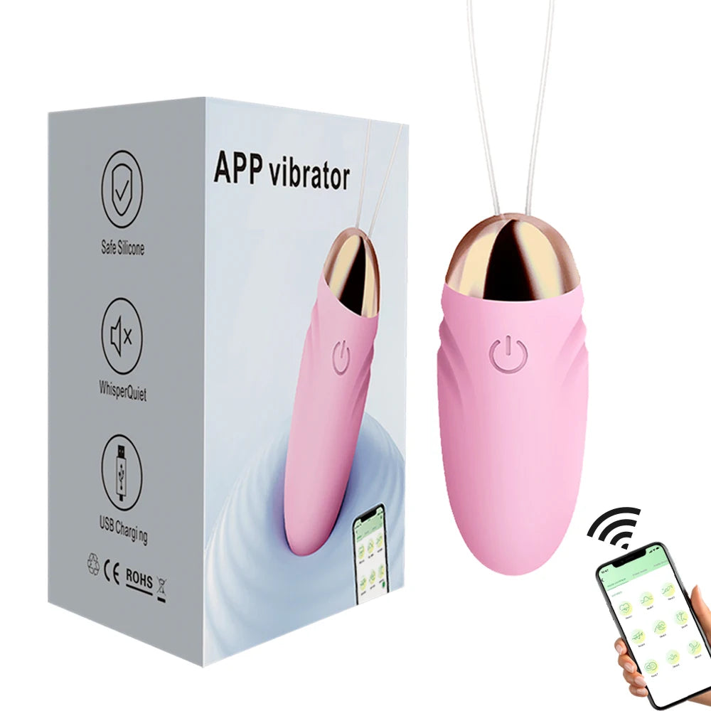 Vibromasseur gode sans fil avec application, stimulateur vaginal, point G, anal, œuf vibrant, culotte féminine, jouets sexuels portables pour femmes adultes