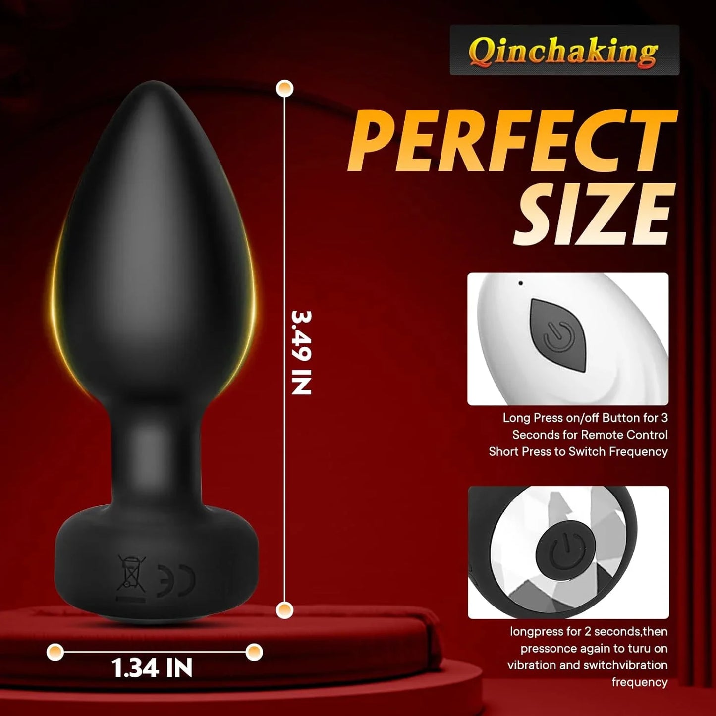 Sextoy - Vibromasseur anal Bluetooth, plug anal, masseur de prostate, masturbateur féminin, gode, jouets sexuels pour adultes, pour femmes et hommes, application gay, télécommandé.