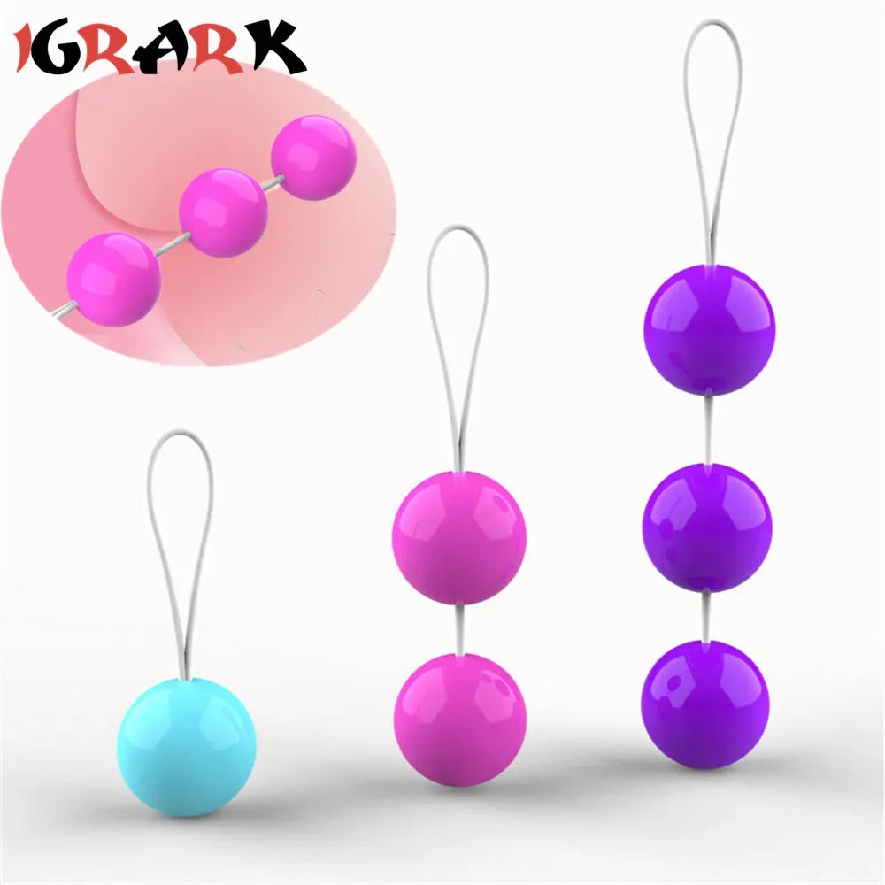 Boules intelligentes colorées, boules chinoises de Kegel, boules Ben Wa, machine d'exercice pour resserrer le vagin, jouet sexuel pour femmes, boules vaginales de Geisha