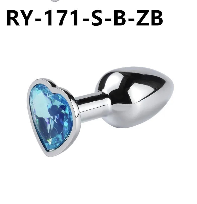 Plug anal en métal lisse miniature en forme de cœur – jouet sexuel pour débutants, stimulateur de masturbation, masseur sexuel pour homme et femme, jouet pour adulte.