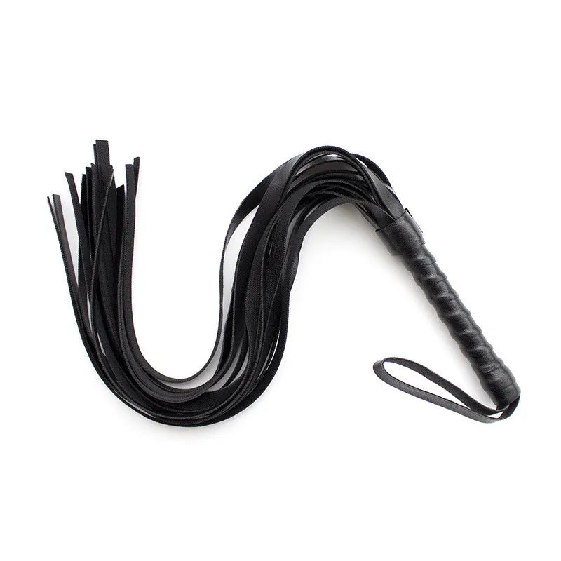 DBSM - Fouet d'esclave érotique en cuir avec pompon, jeux pour adultes, BDSM, bondage, jouets sexuels pour femmes, harnais, fouet, fessée, contraintes de bondage pour couples