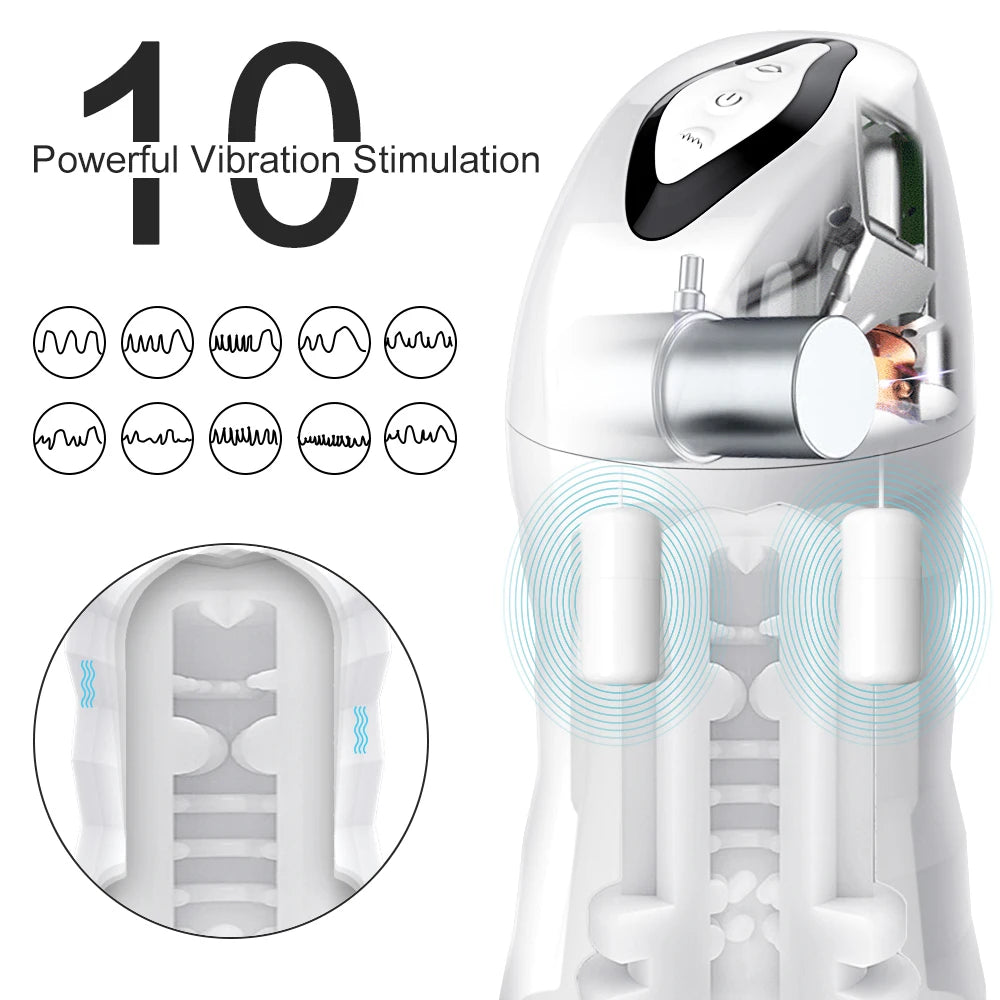 Masturbateur automatique pour homme, sensation gorge profonde, appareil vibrant pour fellation, tasse de masturbation, jouets sexuels, produits pour adultes, fournitures de masturbation