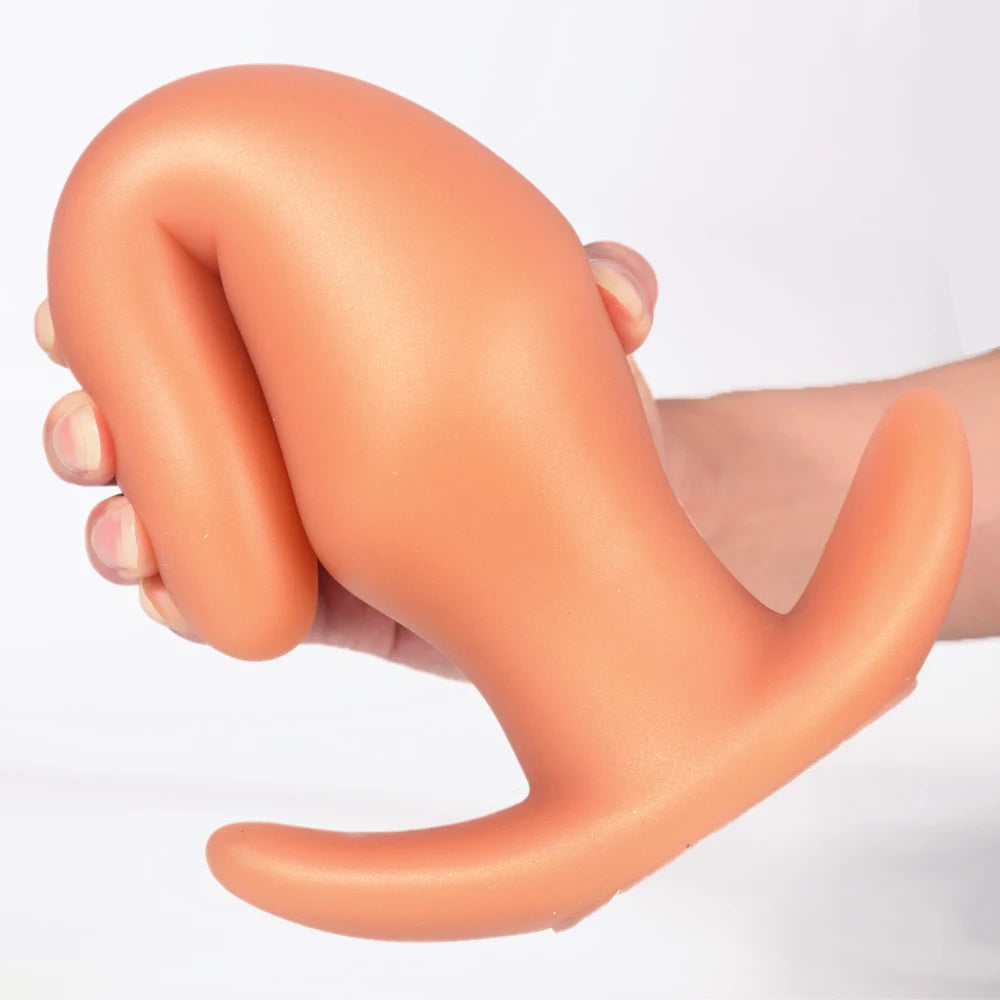 Plug anal souple anti-chute portable, massage de la prostate, silicone liquide, énorme plug anal, entraînement anal, confortable à porter