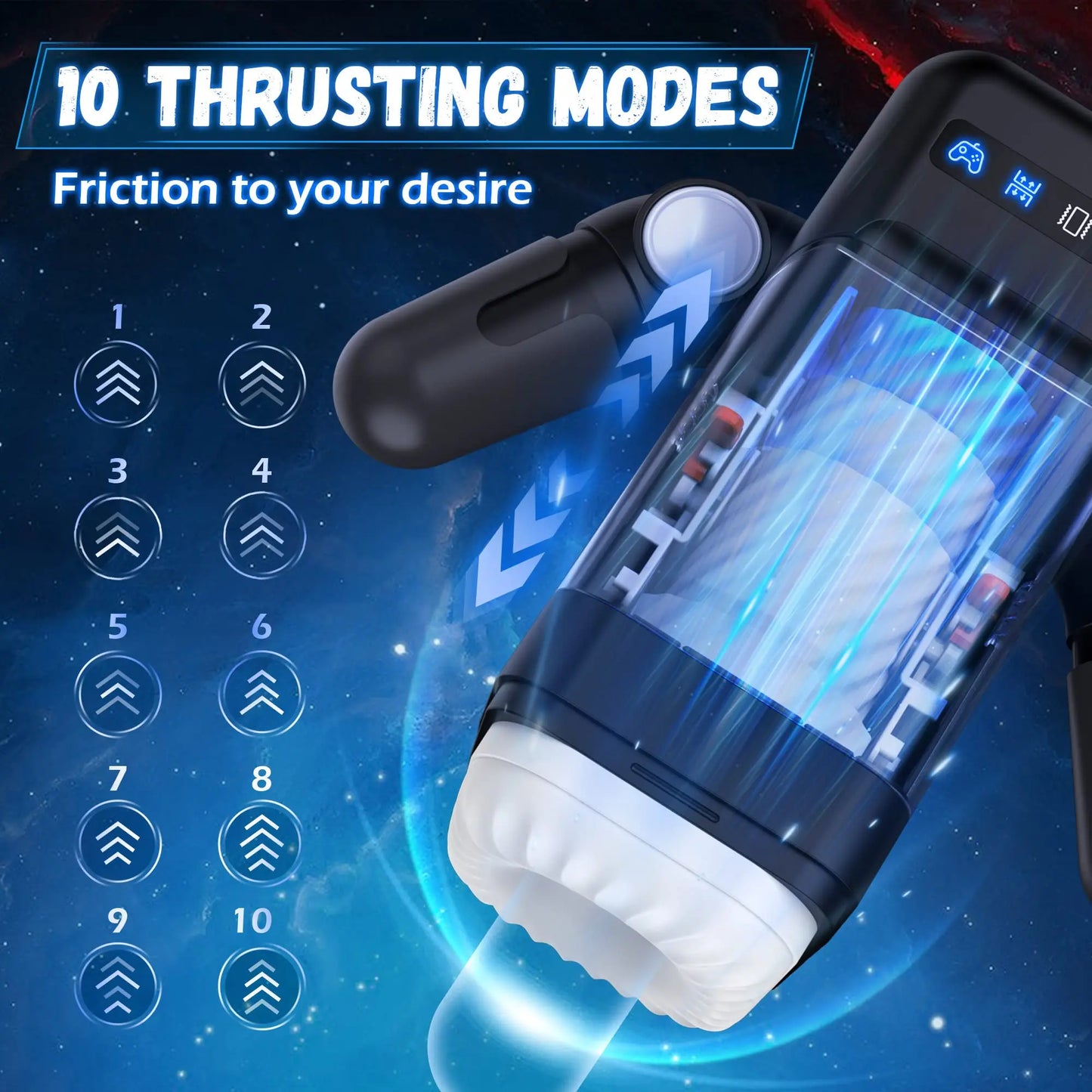 Masturbateur homme Automatique , Machine de Fellation Vibrante, Vagin en Silicone, Tasse de Masturbation, Jouets Sexuels, Produits pour Adultes pour Hommes