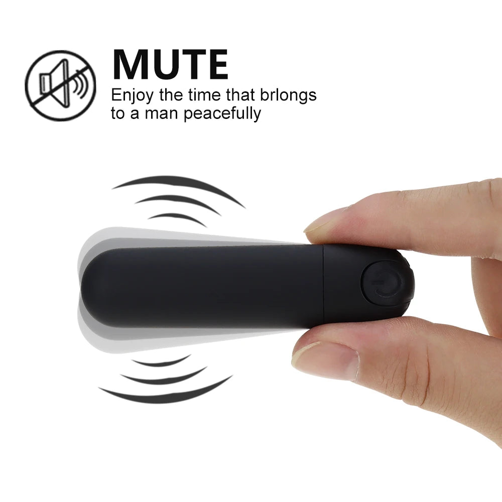 Vibromasseur Bullet Stimulateur de clitoris et de point G Masseur de tétons Vibrant Baguette vibrante Orgasme Vagin Gode 10 vitesses pour voyage