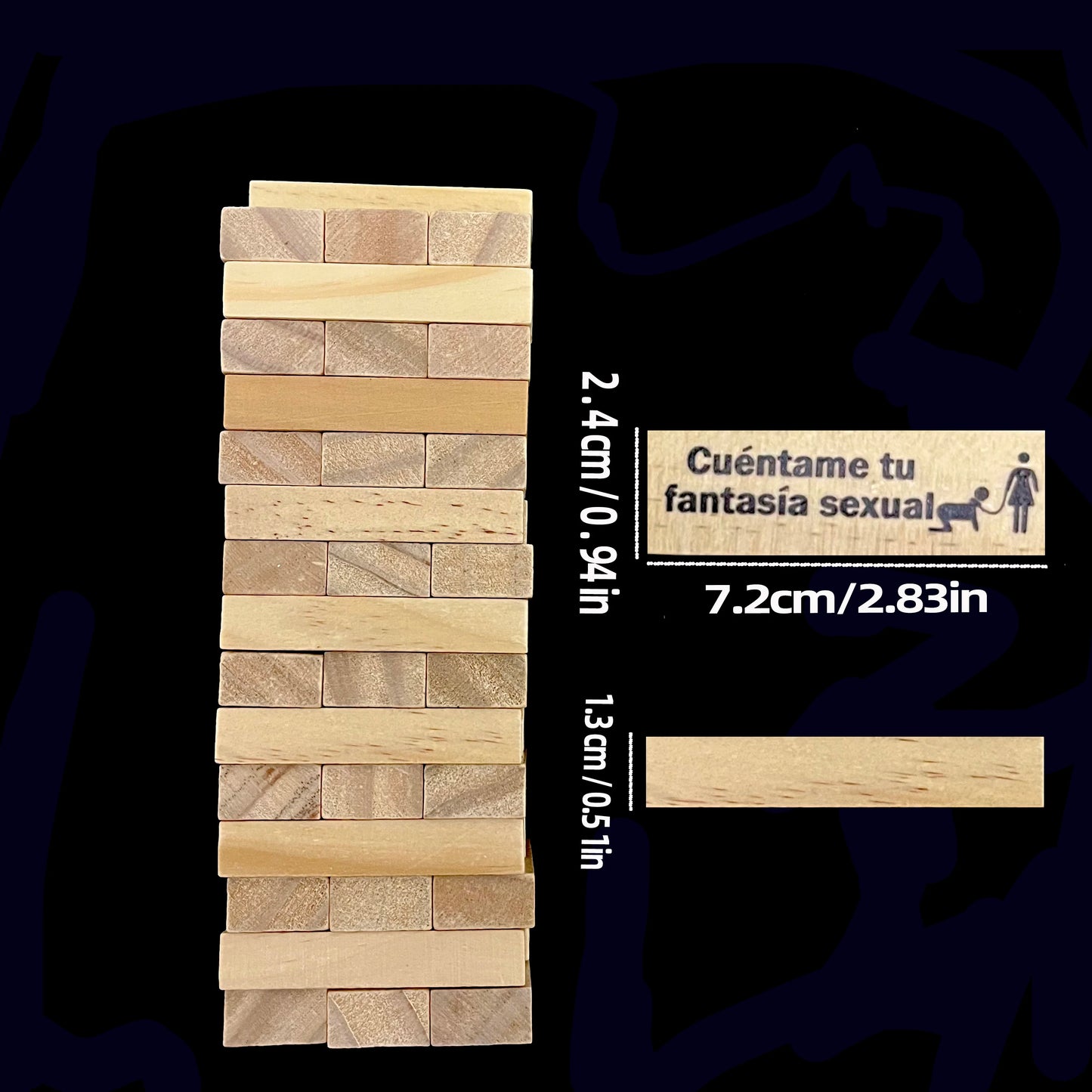 Jeux de société 48 pièces, jouets sexy pour couples, équipement sexy, tour de la passion, soirée en amoureux, jeu de fête pour adultes, produit SM espagnol