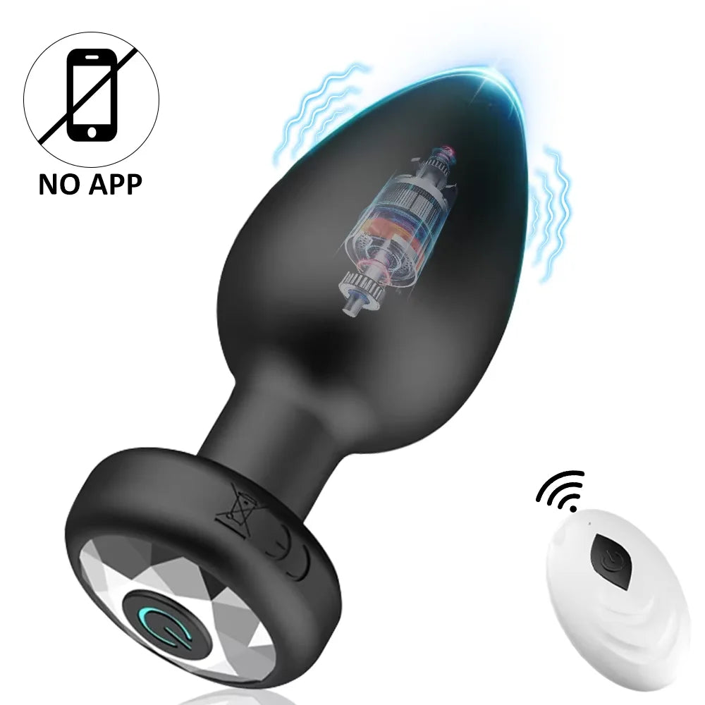 Sextoy - Vibromasseur anal Bluetooth, plug anal, masseur de prostate, masturbateur féminin, gode, jouets sexuels pour adultes, pour femmes et hommes, application gay, télécommandé.
