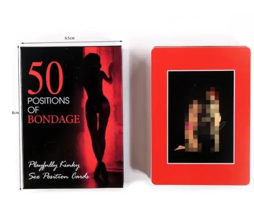 Cartes de sexe avec poses variées, une année de sexe pour adultes, jeux de cartes sexy, commandes de chambre, atmosphère de flirt, divertissement de couple