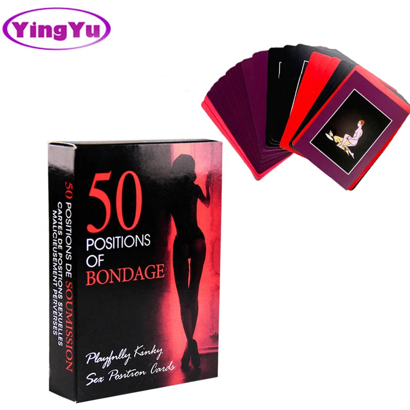 Cartes de sexe avec poses variées, une année de sexe pour adultes, jeux de cartes sexy, commandes de chambre, atmosphère de flirt, divertissement de couple