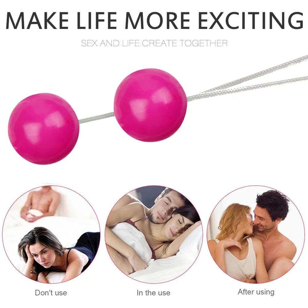 Boules de Kegel vaginales lisses, entraîneur sexuel, boule de Geisha, stimulateur anal féminin, exercice de serrage, haltères, jouets sexuels pour femmes