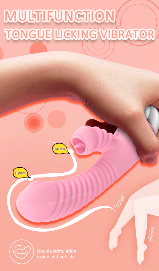 Sextoy - Vibromasseur 2 en 1 pour femme, stimulateur de clitoris, point G, puissant, vibrateur, gode, suceur de clitoris, jouets sexuels pour adultes