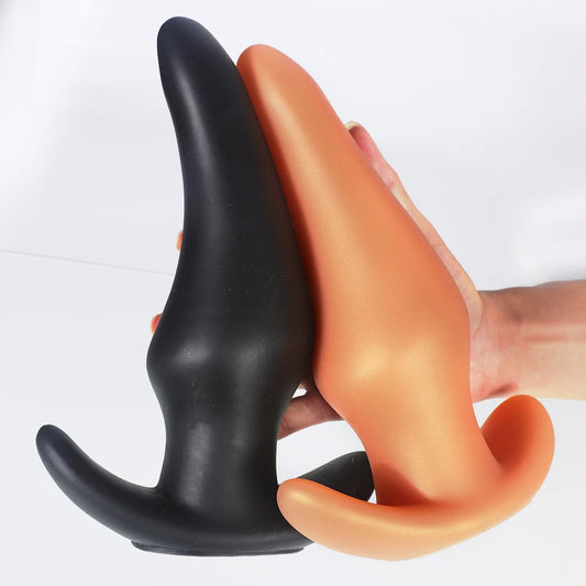 Plug anal souple anti-chute portable, massage de la prostate, silicone liquide, énorme plug anal, entraînement anal, confortable à porter