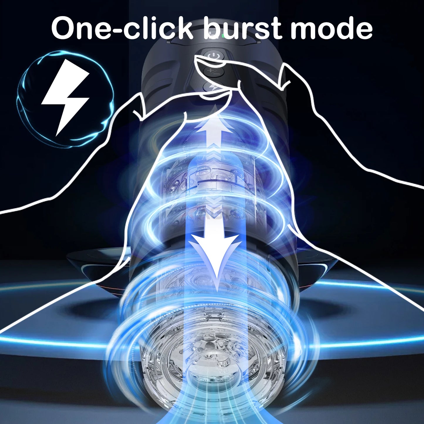 Masturbateur automatique pour homme, 7 modes de poussée et de rotation, masturbateur électrique télescopique, jouet sexuel de poche pour hommes, jouets pour adultes