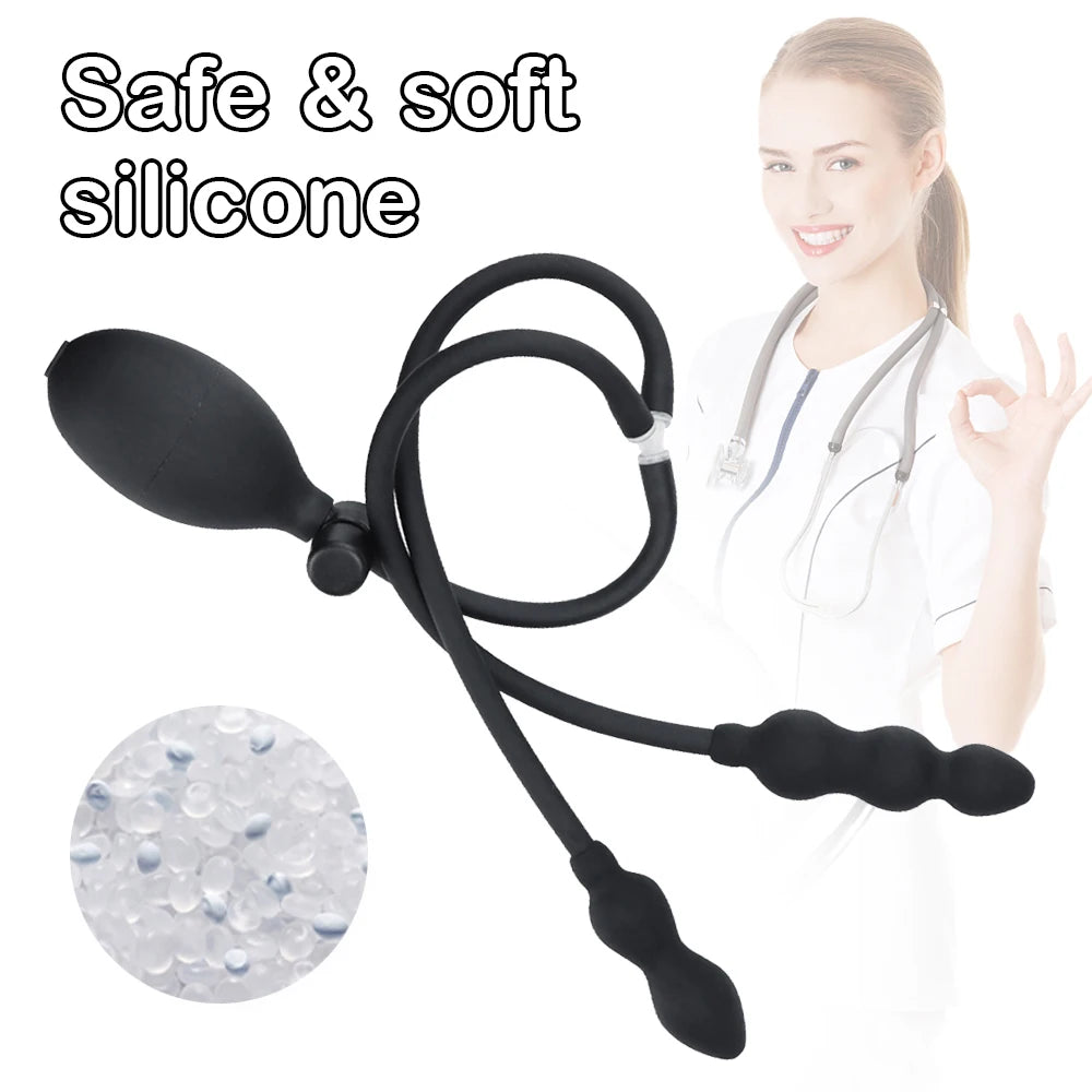 Gode gonflable BDSM, plug anal, jouets sexuels pour adultes, femmes, hommes, couples, outil, dilatateur anal, extenseur, machine d'arrière-cour, boutique érotique.