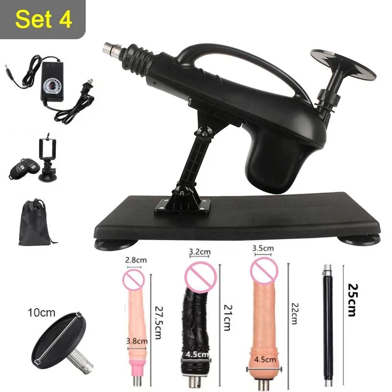 Sextoy - Machine sexuelle télescopique automatique à course de 45 mm, jouet sexuel féminin DIY 3XLR, machine sexuelle de masturbation pour hommes et femmes, 0 à 500 tr/min