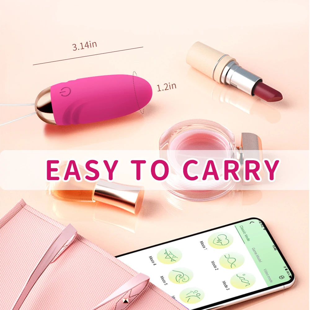 Vibromasseur gode sans fil avec application, stimulateur vaginal, point G, anal, œuf vibrant, culotte féminine, jouets sexuels portables pour femmes adultes